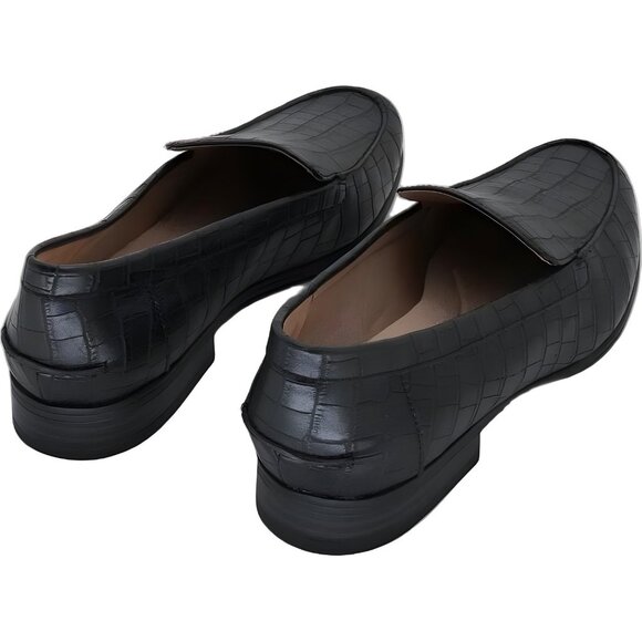 LifeStride Margot Black Croc Slip-On Loafers, Wide Comfort Women's US 8.5W - Picture 3 of 6
